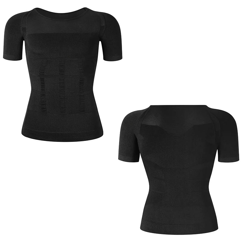 Men Body Shaper Abdomen Slimming Shapewear Male Modeling Belt Belly Shaping Corset Gynecomastia Compression Shirts Faja Hombre