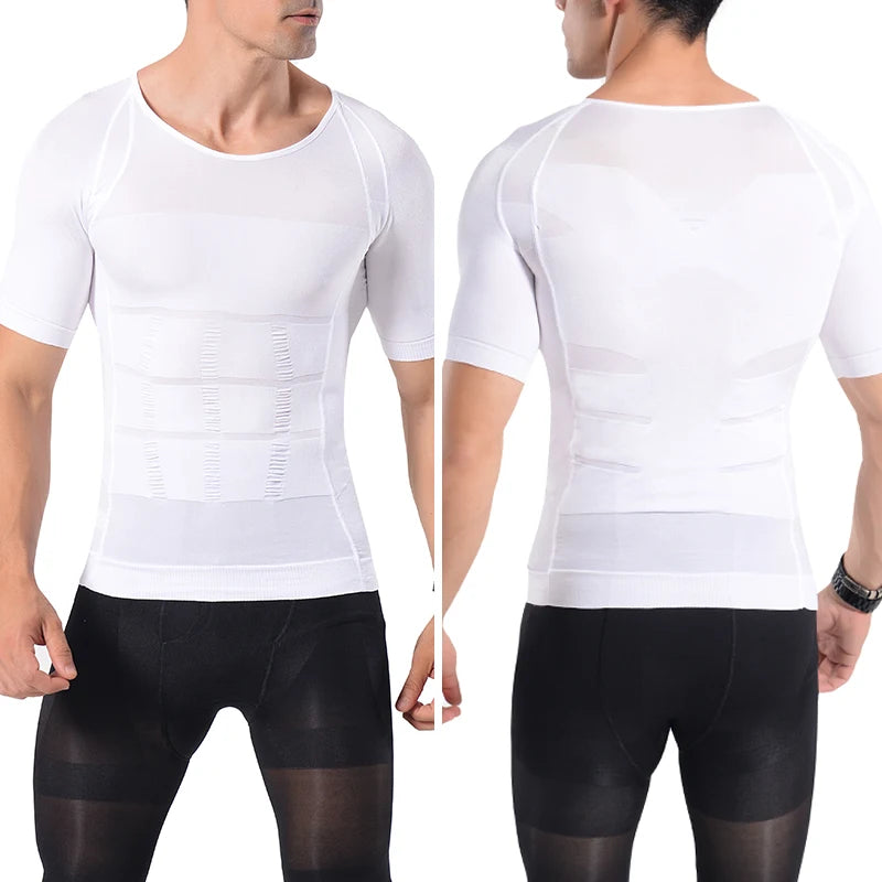 Men Body Shaper Abdomen Slimming Shapewear Male Modeling Belt Belly Shaping Corset Gynecomastia Compression Shirts Faja Hombre